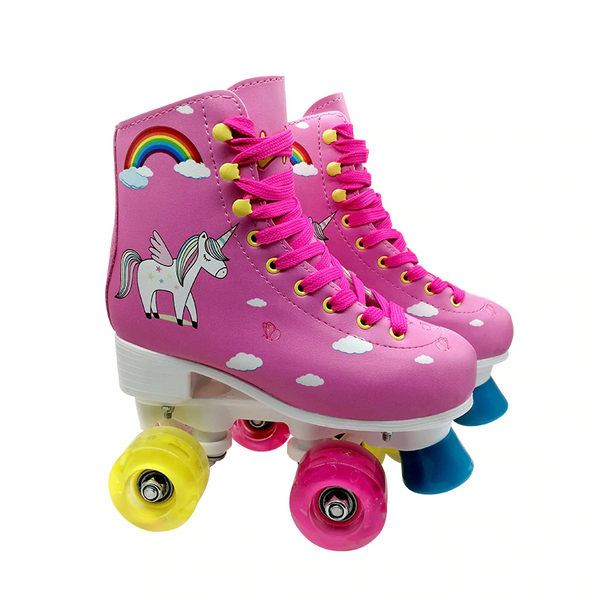 Kid's Light-Up Double Roller Skates