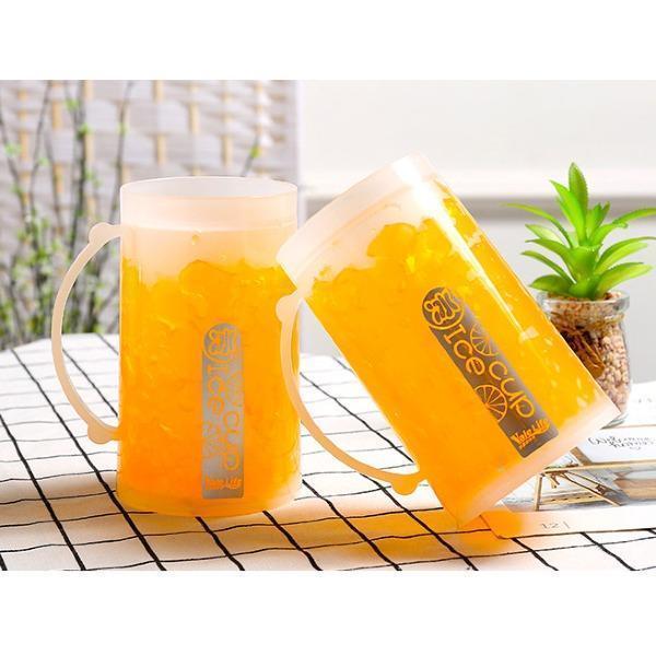 Luminous Double-layer Refrigerated Glass Beer Mug