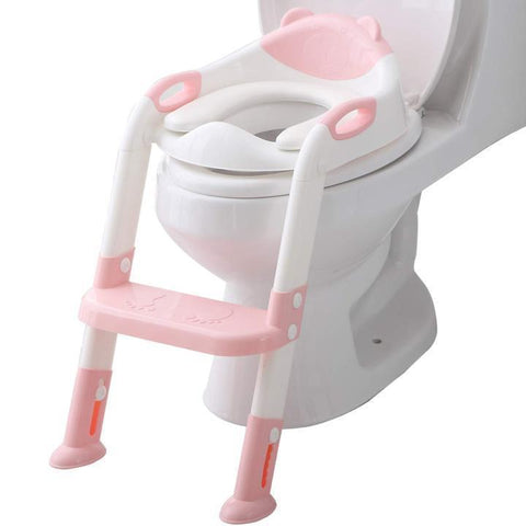 Potty Toilet Seat with Step Stool Ladder for All Stages Kids Ages 1-7