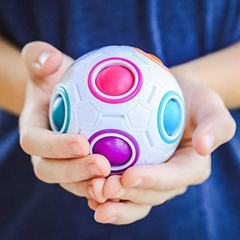 Magic Rainbow Ball Press Football Cube