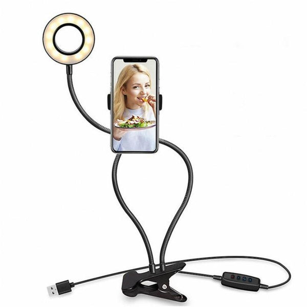 SELFIE RING LIGHT & PHONE HOLDER