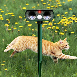 Solar Power Ultrasonic Animal Pest Repeller Infrared Sensor