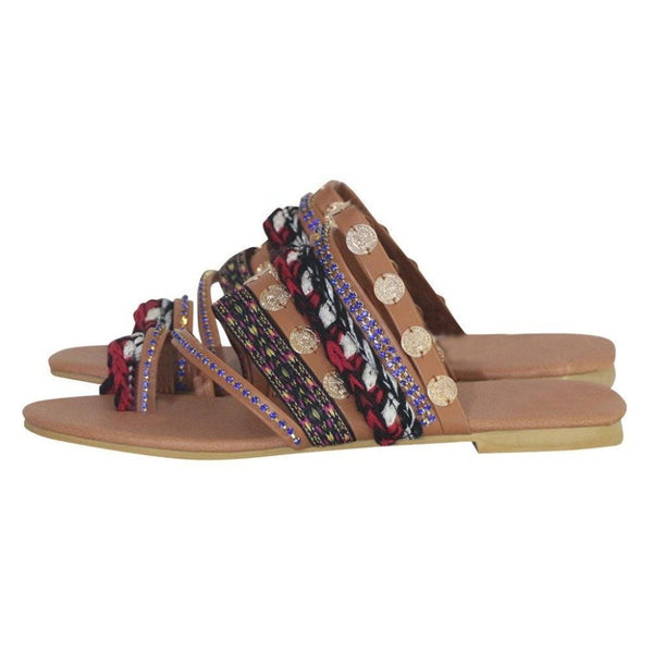 BOHEMIAN TOE RING SANDALS