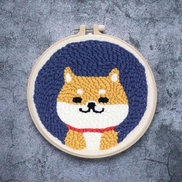 DIY PUNCH NEEDLE EMBROIDERY KIT