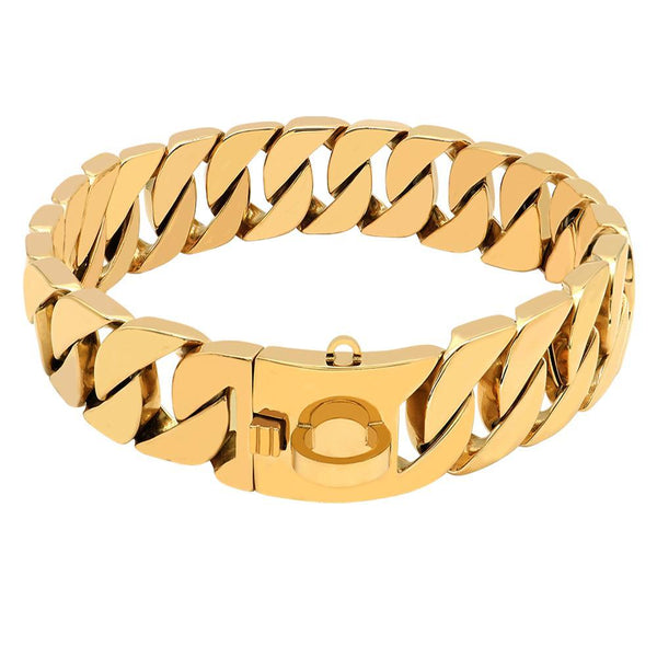 CUBAN CHAIN DOG COLLAR