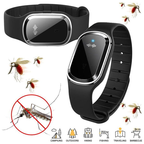 Mosquito Repellent Bracelet Ultrasonic Insect Pest Repeller Wristband