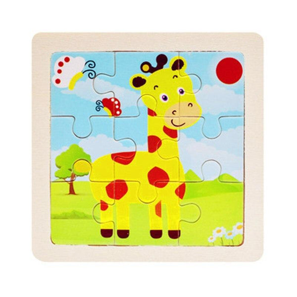 Kids Wooden Educational Toy Puzzle Learn From Home