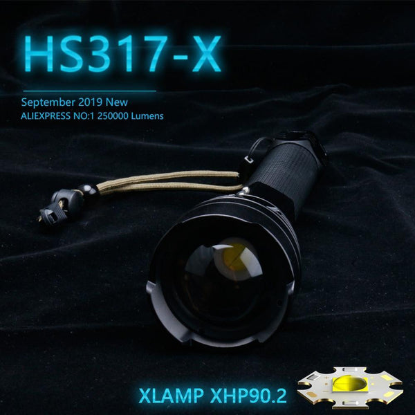 18000 Lumens XHP70.2 LED Flashlight