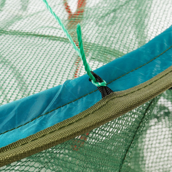 ZANLURE 8/9/13/15 Holes Foldable Double Layer Fishing Net Fish Shrimp Fishing Trap Cast Net