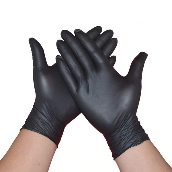 100pcs Black Disposable Gloves