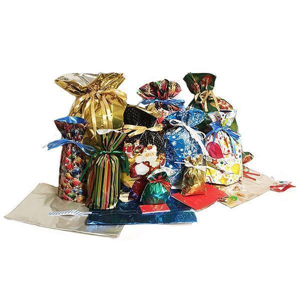 Drawstring Christmas Gift Bags (15 Sets)