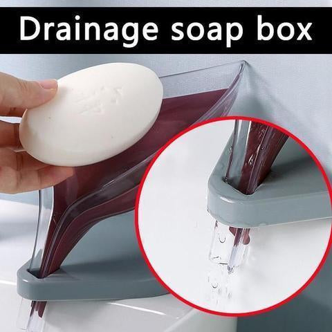 Creative leaf drain soap box-No residue