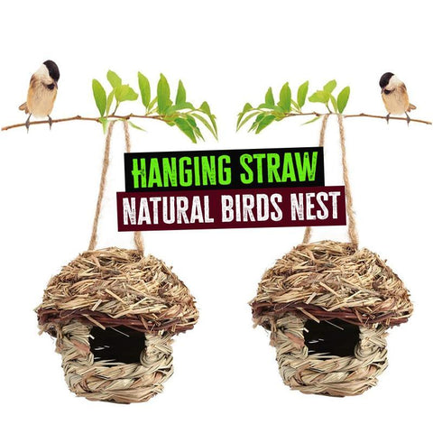 HANGING STRAW NATURAL BIRDS NEST