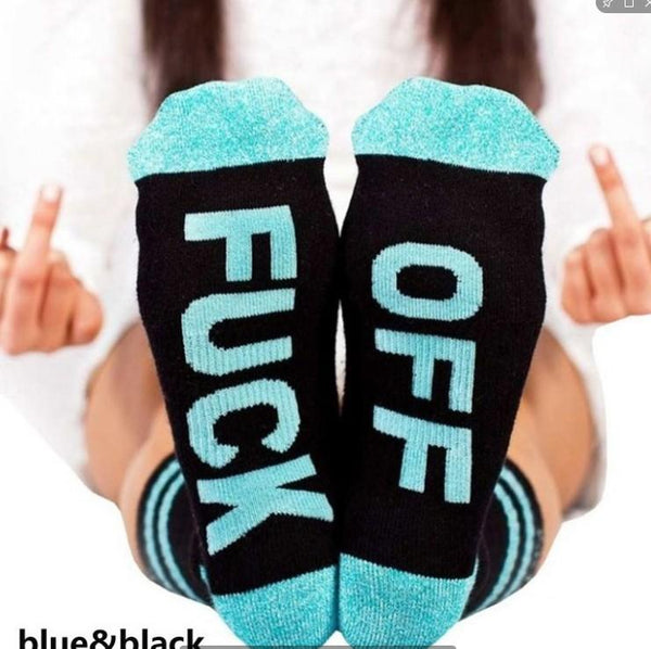 Women's FUCK OFF Printed Socks