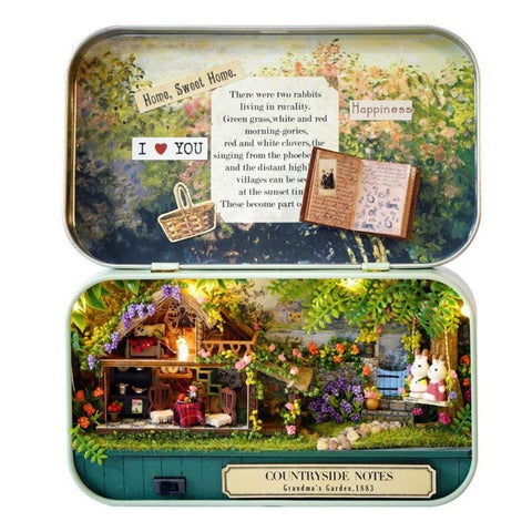 WOODEN BOX THEATER DOLLHOUSE