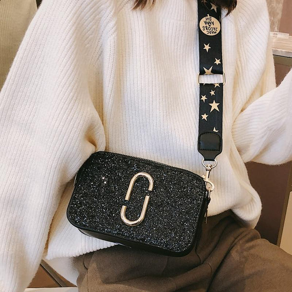 Ladies Sequin Square Bag