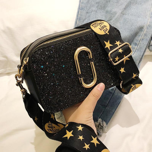 Ladies Sequin Square Bag
