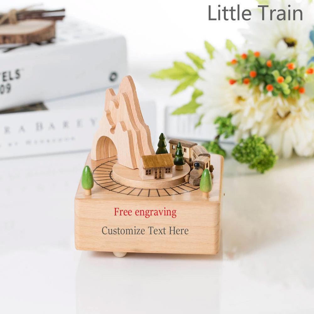 Custom Free Engrave Text Music Box