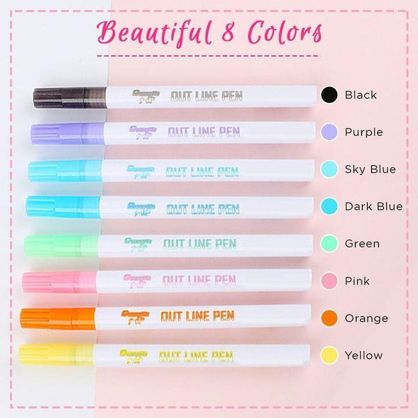 Double Line Fluorescent Pen