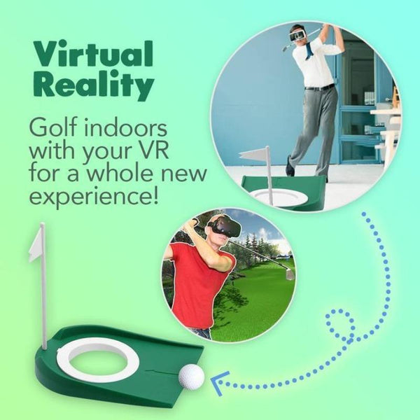 INDOOR GREEN GOLF PUTTING HOLE