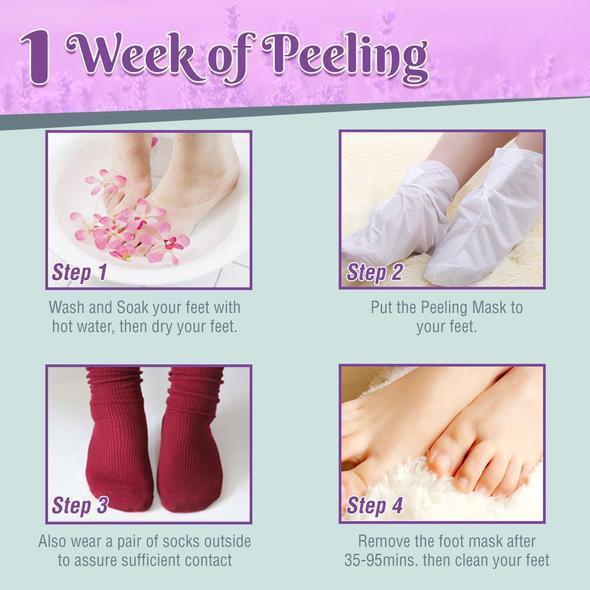 Deep Hydration Lavender Foot Peeling mask