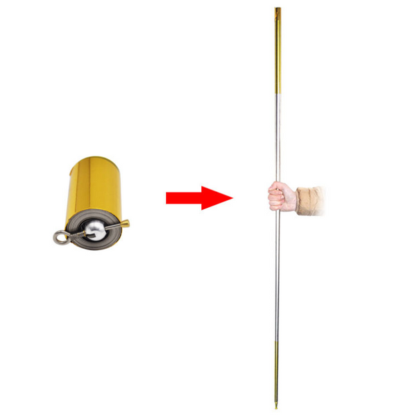 Magic Stick Portable Martial Arts Metal Magic Pocket Bo Staff