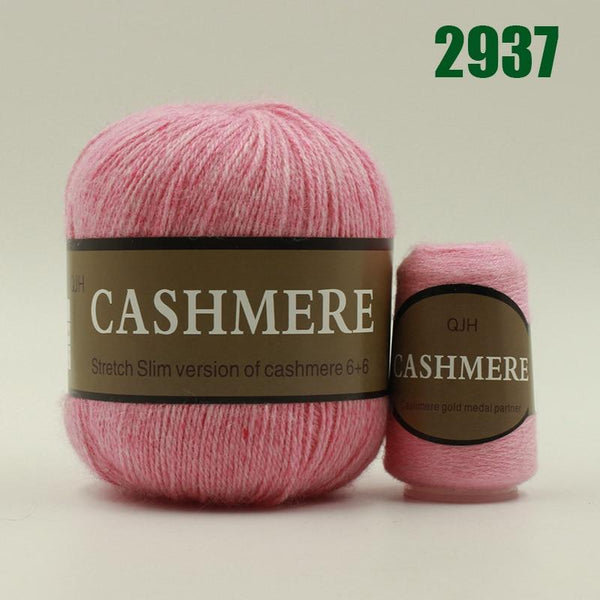 100% Mongolian Cashmere Hand-Knitted Yarn