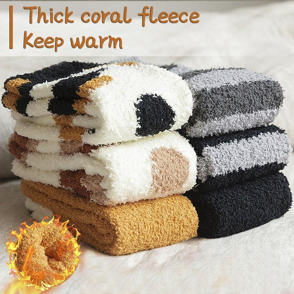 Cute Cat Claws Thick Warm Socks (3 pairs)
