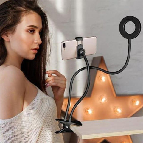 SELFIE RING LIGHT & PHONE HOLDER