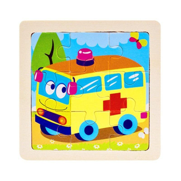 Kids Wooden Educational Toy Puzzle Learn From Home