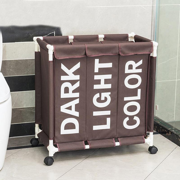 LAUNDRY BASKET ORGANIZER WITH WHEELS