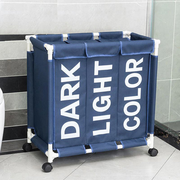 LAUNDRY BASKET ORGANIZER WITH WHEELS