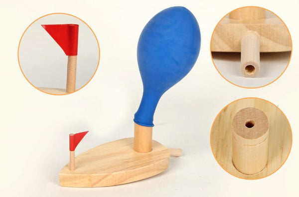 Kids Balloon Powered Boat Science Experiment