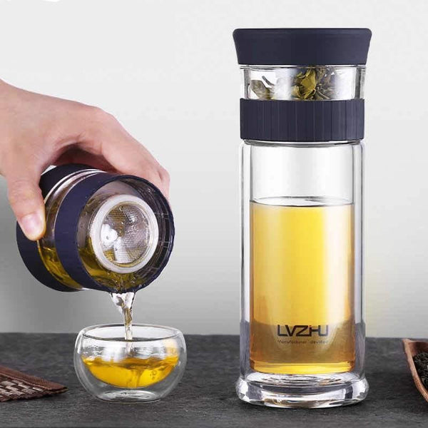 DOUBLE WALL GLASS TEA INFUSER