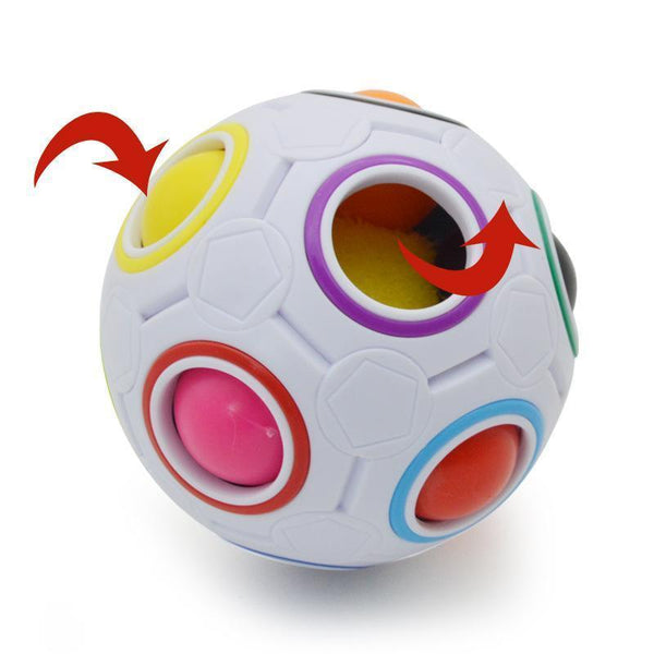Magic Rainbow Ball Press Football Cube