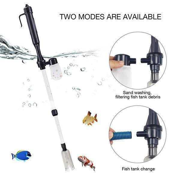 Electric Aquarium Gravel Cleaner 220V Powerful Suction Syphon Operated Fish Tank