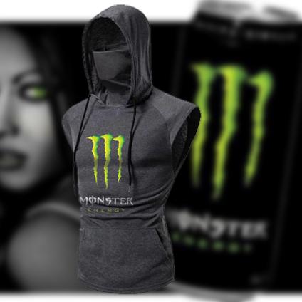 Men's MONSTER ENERGY Print Sleeveless Hoodie