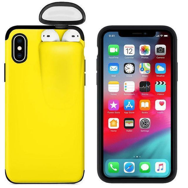 iPhone Cover for AirPods Holder Hard Case