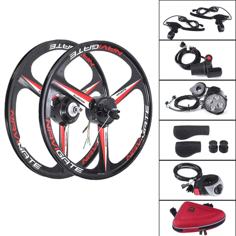 26''36V 300W Rear Wheel Electric Bicycle Hub Motor E-Bike Cycling Conversion Kit