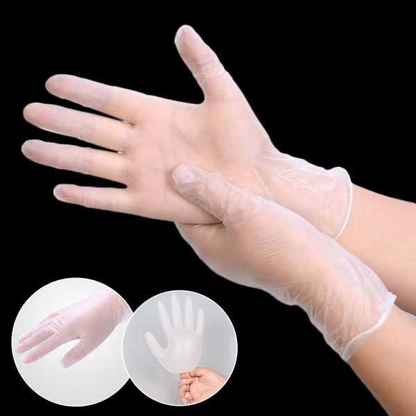 100pcs Black Disposable Gloves