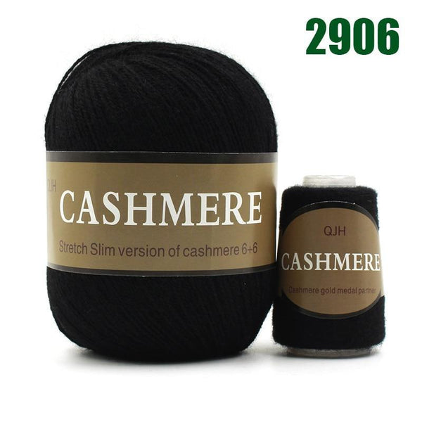 100% Mongolian Cashmere Hand-Knitted Yarn