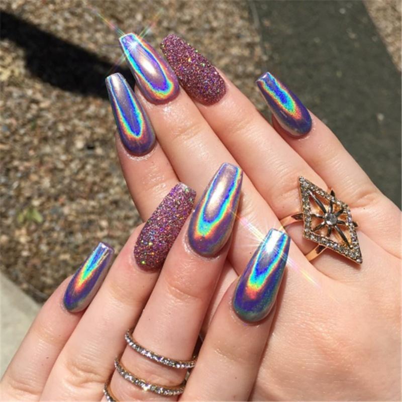 HOLO PRESS-ON NAIL POWDER