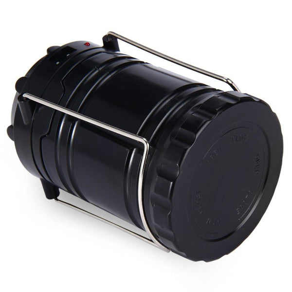 LED Solar Panel Collapsible Rechargeable Camping Light