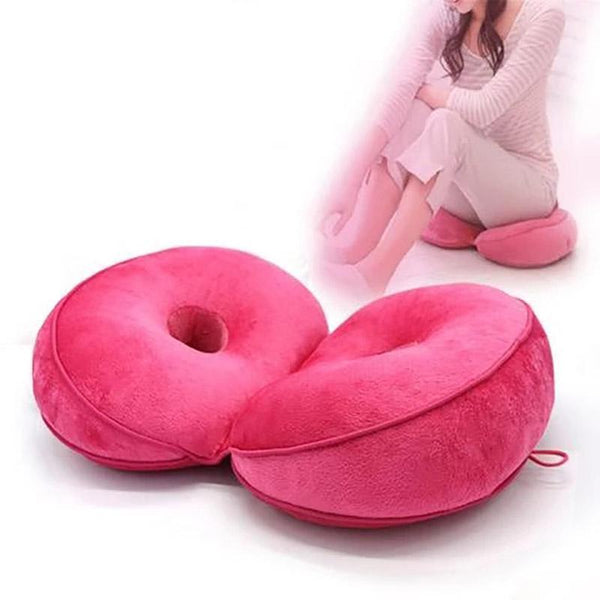 Foldable Dual Comfort Cushion Lift Hips Up Seat Cushion