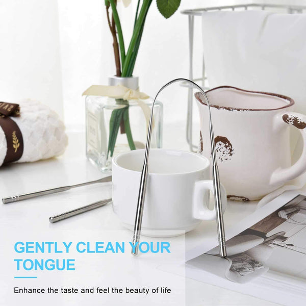 STAINLESS STEEL TONGUE SCRAPE CLEANER