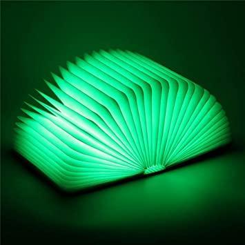 LED Five-color Night Light USB Charging Folding Book Light