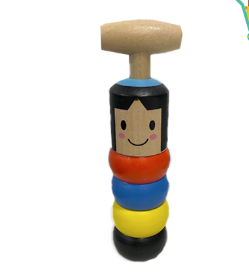 Little Wooden Man Who Can't Beat Interesting Magic Toy