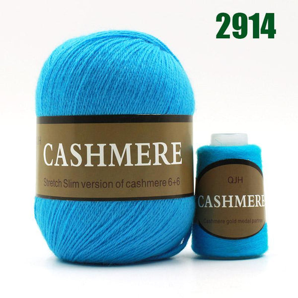 100% Mongolian Cashmere Hand-Knitted Yarn