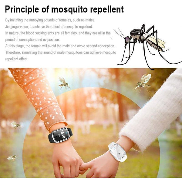 Mosquito Repellent Bracelet Ultrasonic Insect Pest Repeller Wristband