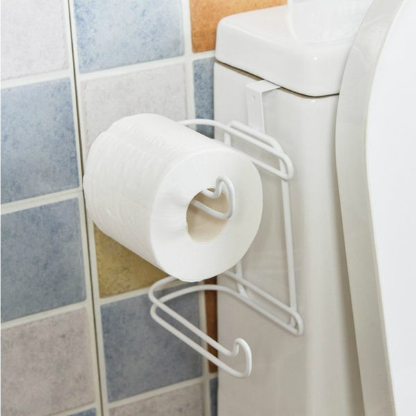 HomeZ™ Roll Paper Holder Toilet Tissue Towel Storage Organizer Hanging Shelf Rack Kitchen